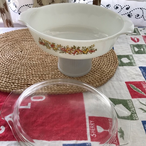 ANCHOR HOCKING OVAL BAKING DISH LID VINTAGE SPICE - Picture 4 of 15